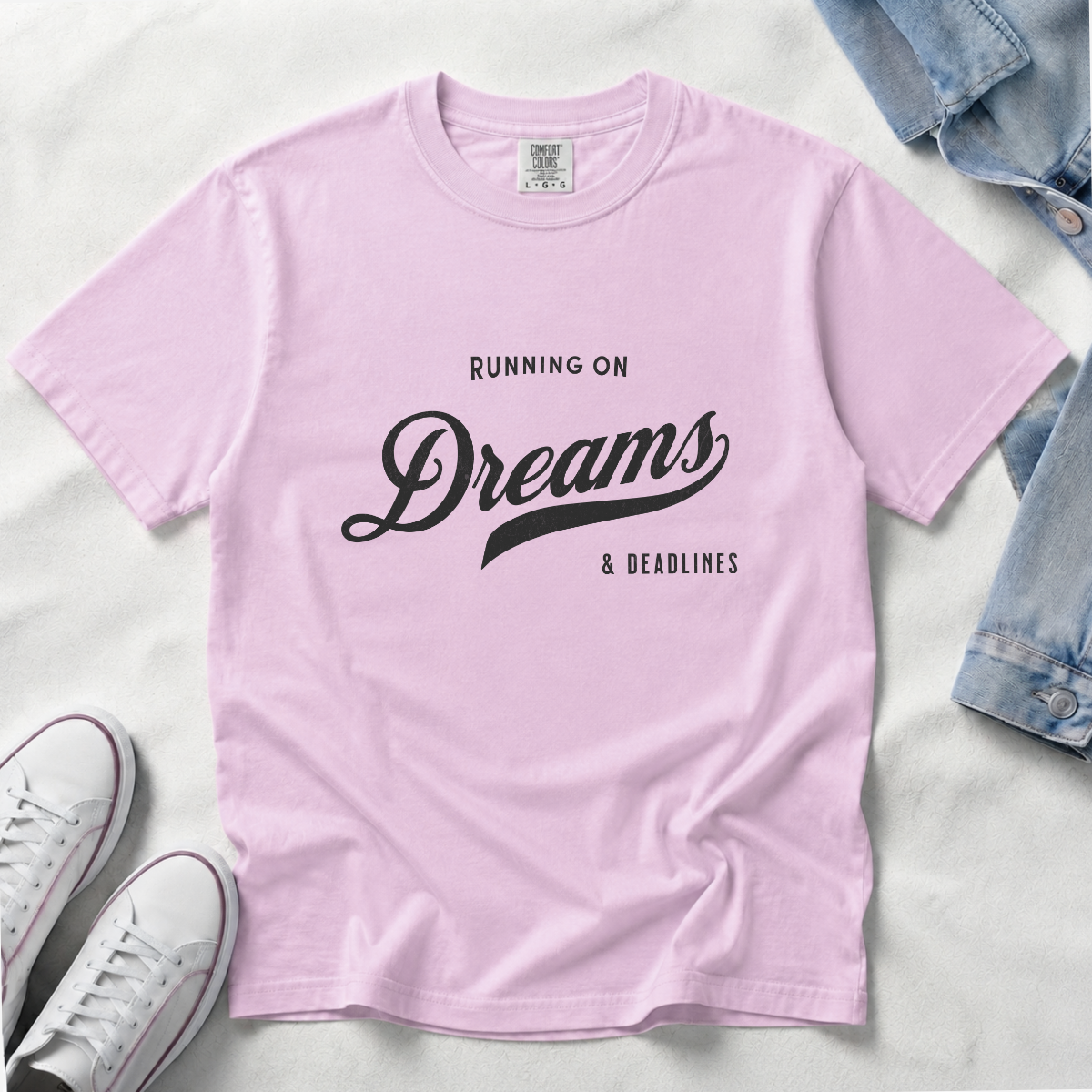 Fueled by Dreams & Deadlines – Funny Creative T-Shirt | Explorer Edition