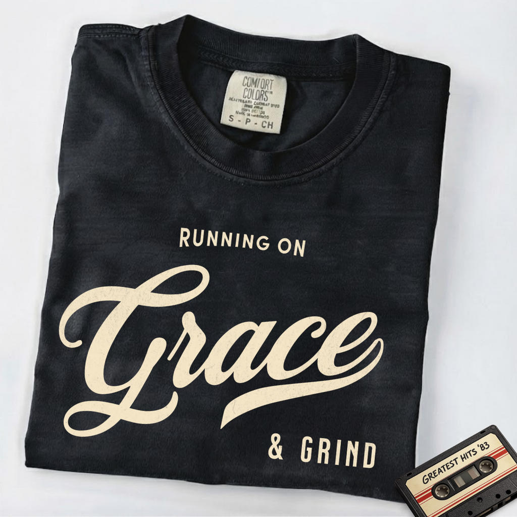Fueled by Grace & Grind – Faith & Motivation T-Shirt | Explorer Edition