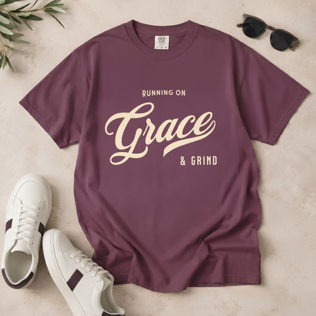 Fueled by Grace & Grind – Faith & Motivation T-Shirt | Explorer Edition