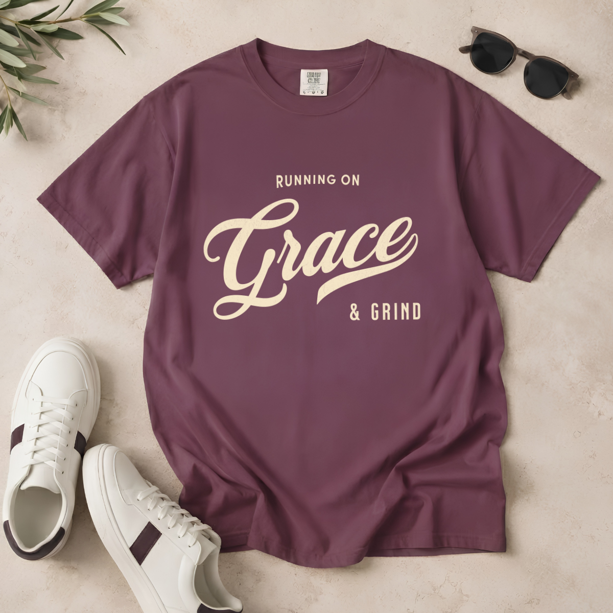 Fueled by Grace & Grind – Faith & Motivation T-Shirt | Explorer Edition