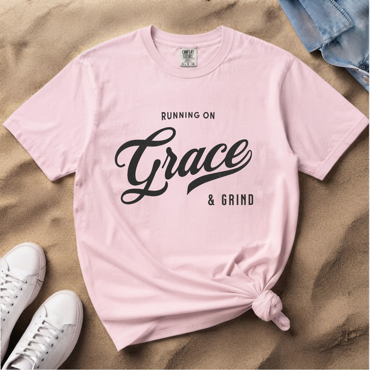 Fueled by Grace & Grind – Faith & Motivation T-Shirt | Explorer Edition