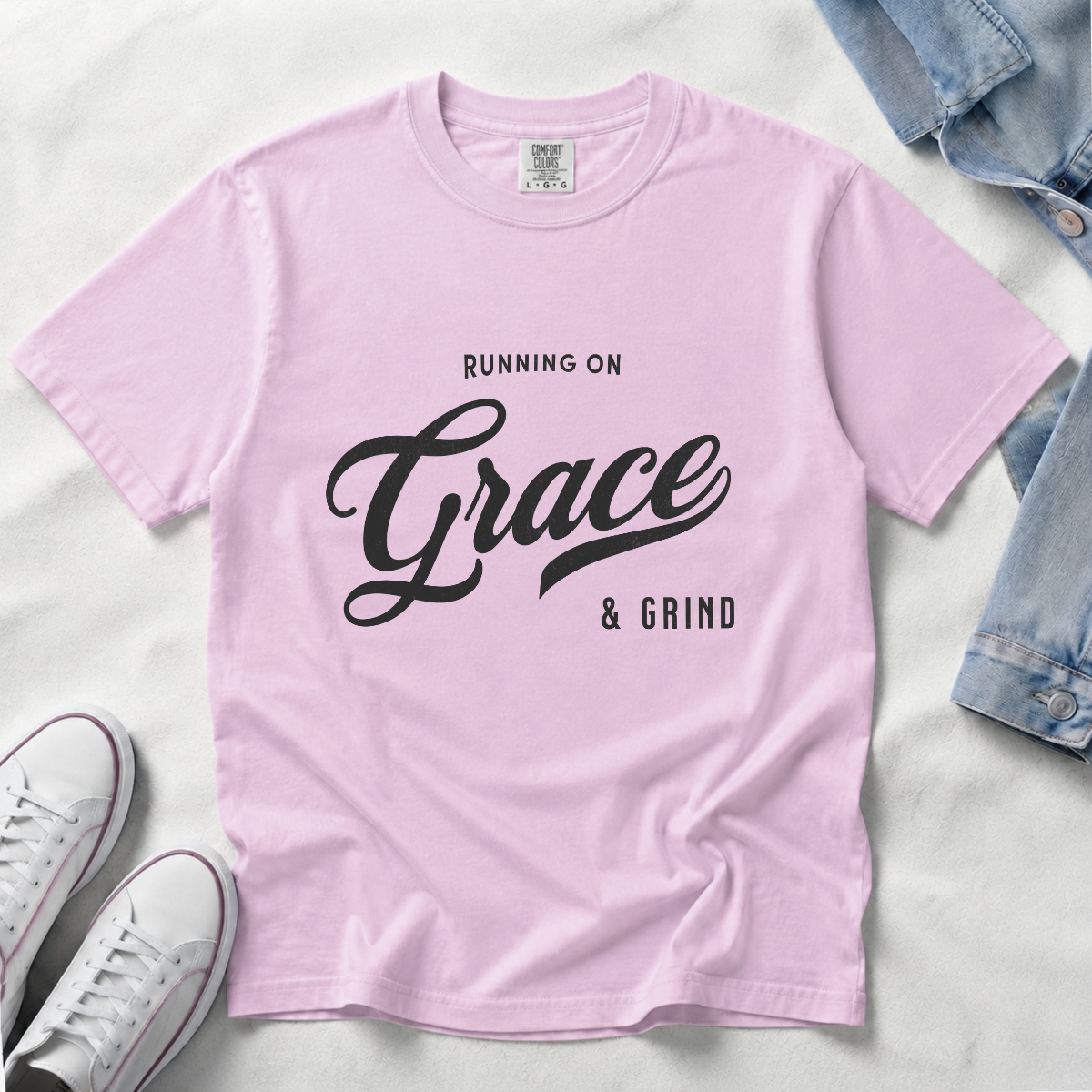 Fueled by Grace & Grind – Faith & Motivation T-Shirt | Explorer Edition