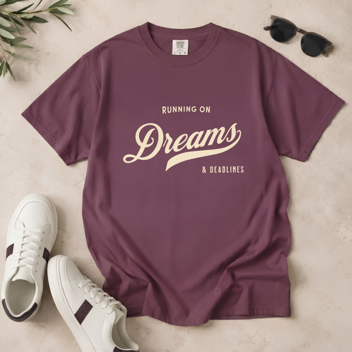 Fueled by Dreams & Deadlines – Funny Creative T-Shirt | Explorer Edition