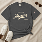 Fueled by Dreams & Deadlines – Funny Creative T-Shirt | Explorer Edition