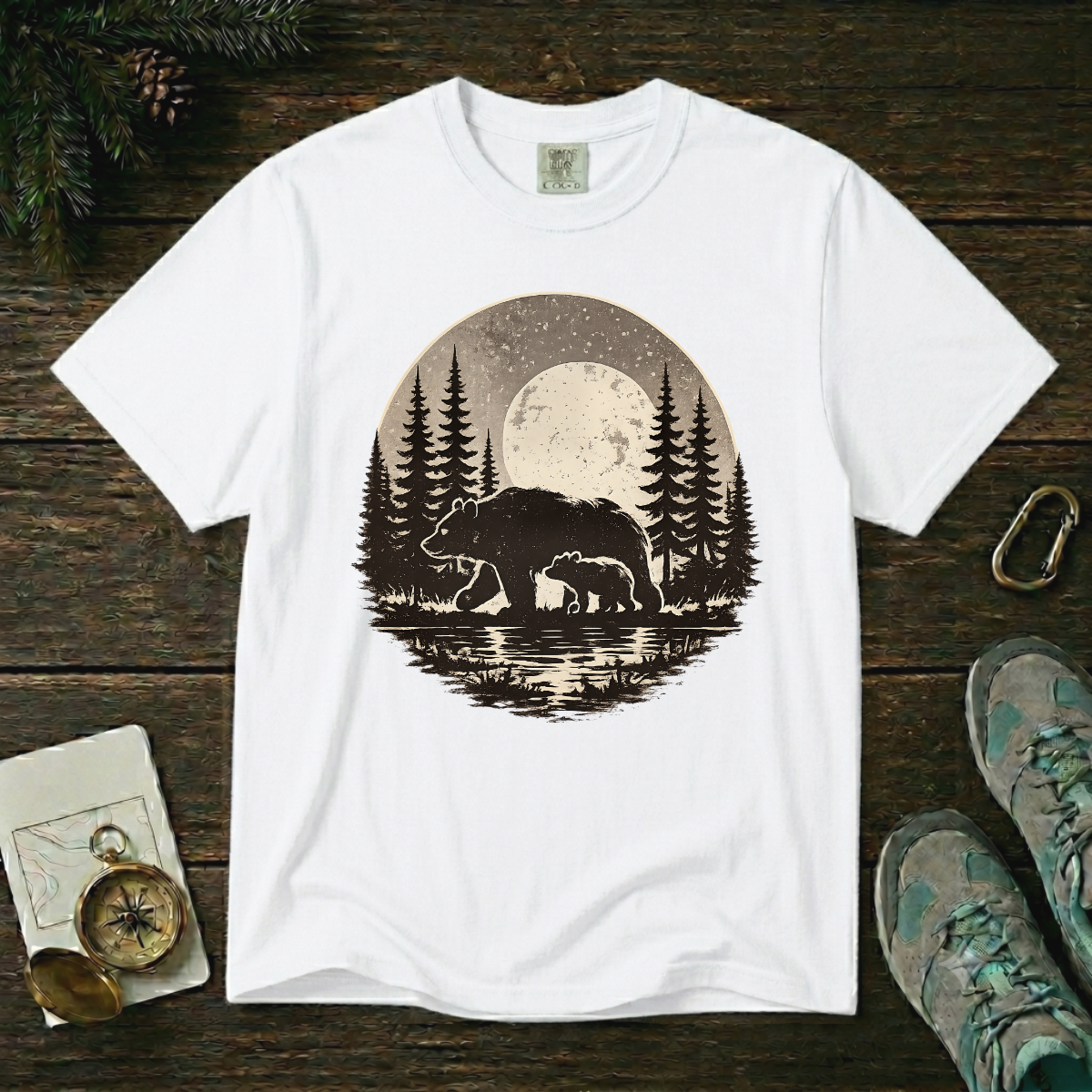 Bear in the Wild – Forest Wilderness T-Shirt | Explorer Edition