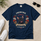 Black French Bulldog Dog Mom T-Shirt | Fueled by Coffee & Frenchie Love