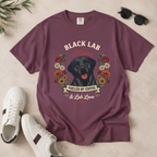 Black Labrador Dog Mom T-Shirt | Fueled by Coffee & Lab Love