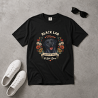 Black Labrador Dog Mom T-Shirt | Fueled by Coffee & Lab Love