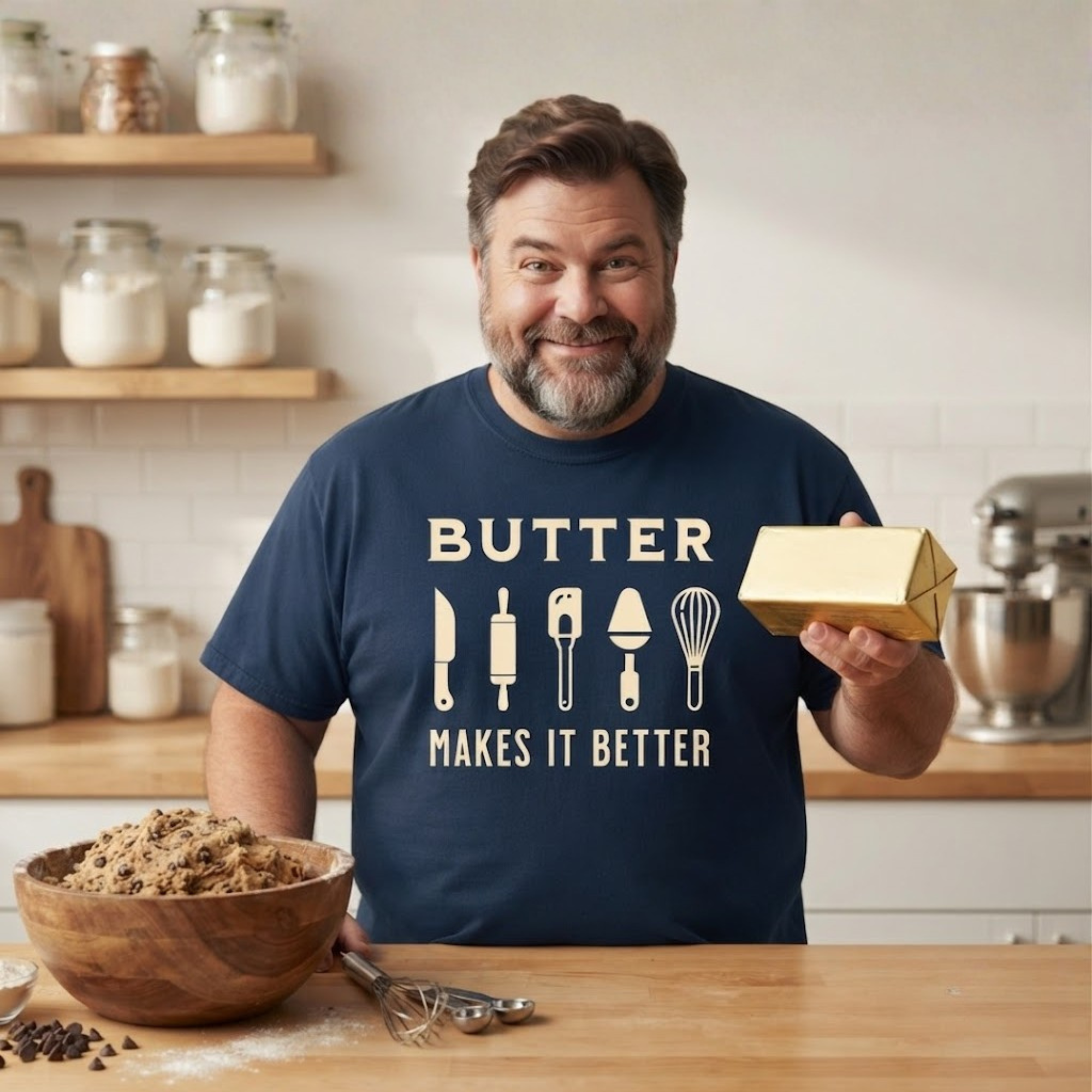 Butter Makes It Better – Baker & Pastry Lover T-Shirt | Explorer Edition