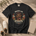 Chocolate Labrador Dog Mom T-Shirt | Fueled by Coffee & Lab Love