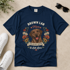 Chocolate Labrador Dog Mom T-Shirt | Fueled by Coffee & Lab Love