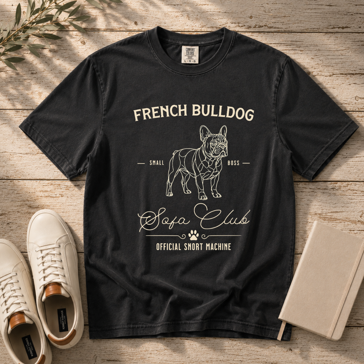 Born to Lounge – French Bulldog T-Shirt