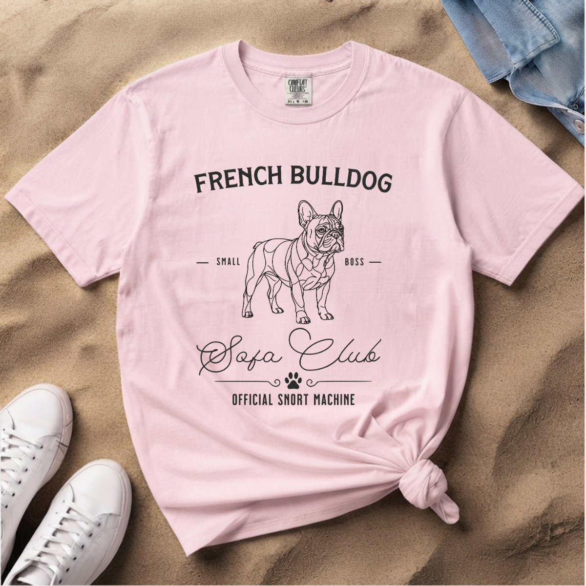 Born to Lounge – French Bulldog T-Shirt