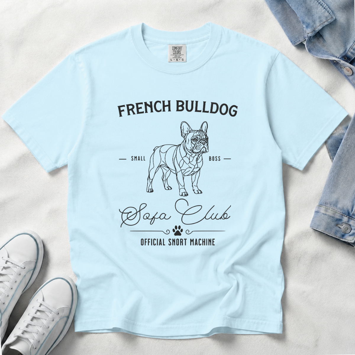 Born to Lounge – French Bulldog T-Shirt