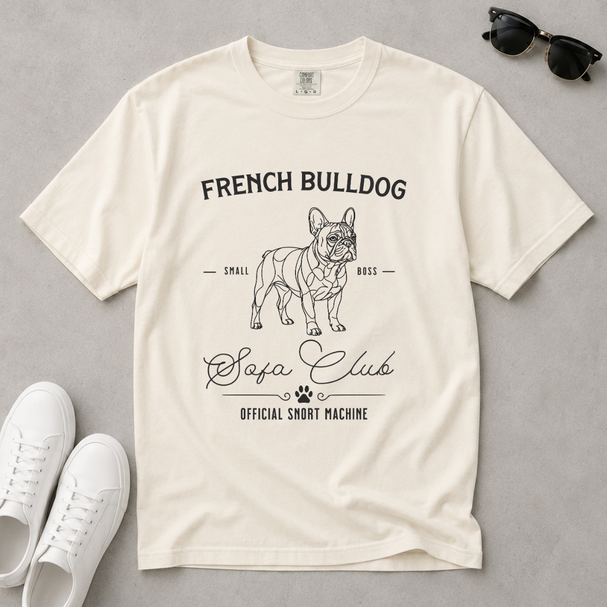 Born to Lounge – French Bulldog T-Shirt