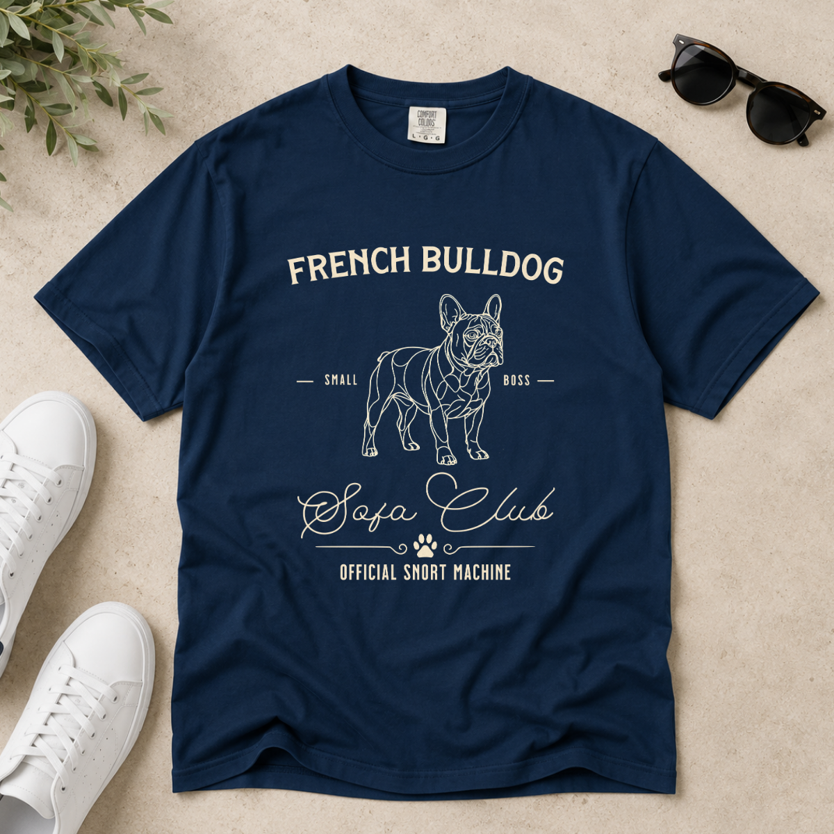 Born to Lounge – French Bulldog T-Shirt