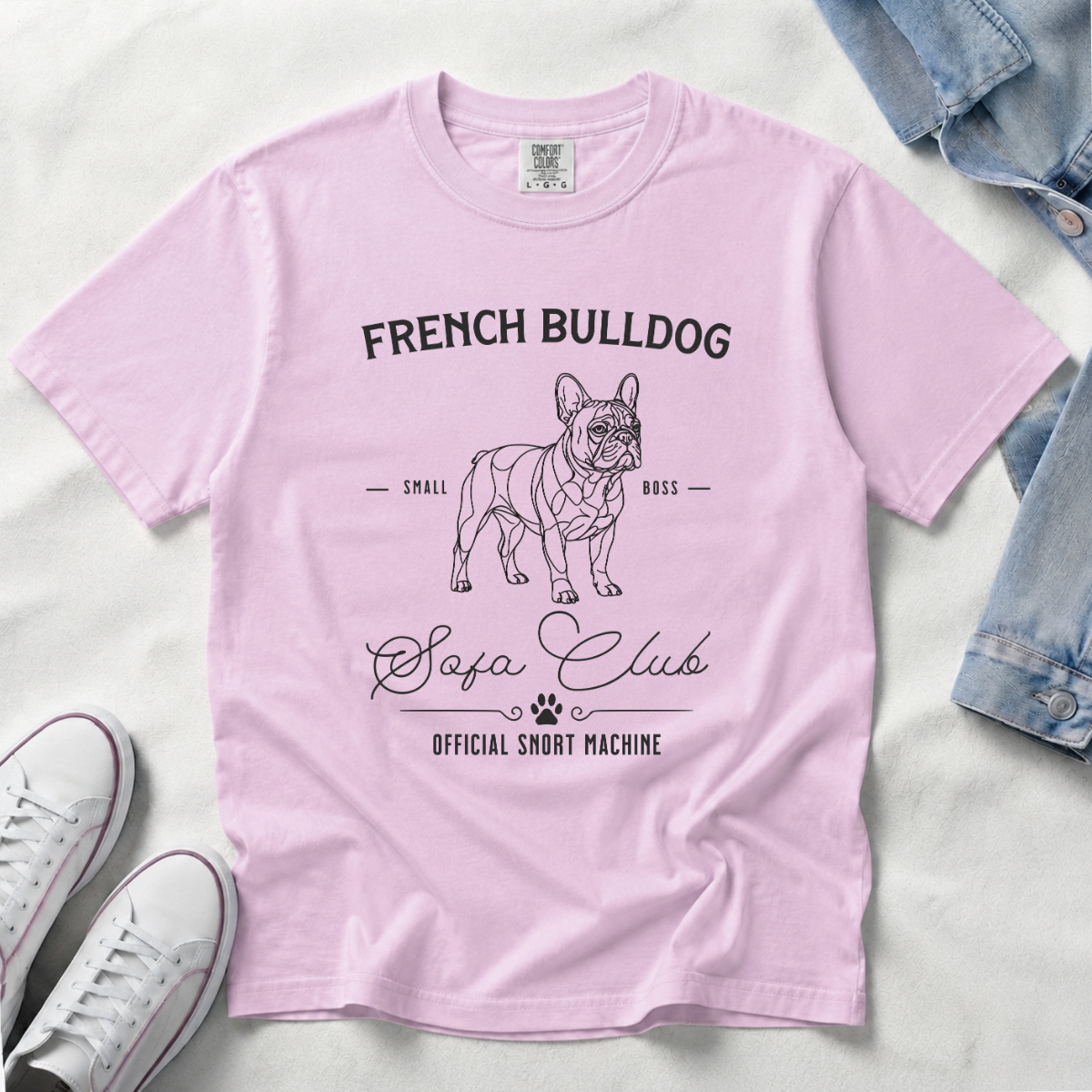 Born to Lounge – French Bulldog T-Shirt