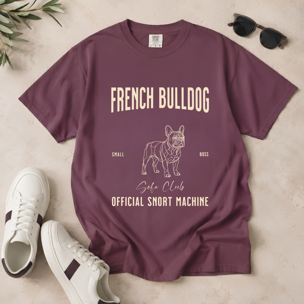 Born to Lounge – French Bulldog T-Shirt
