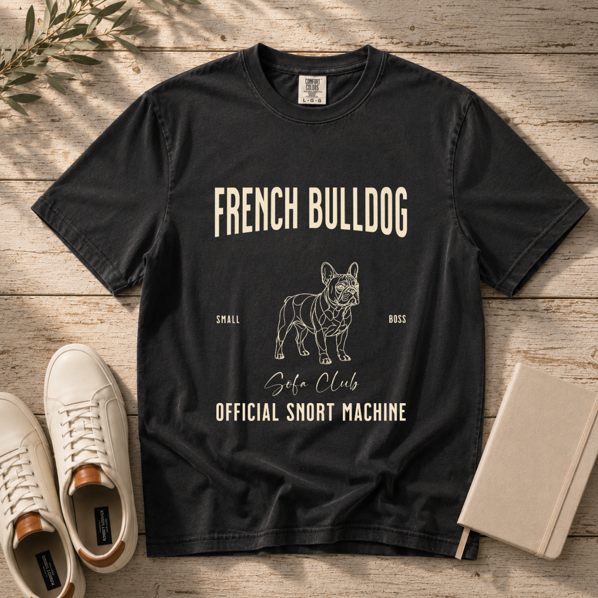 Born to Lounge – French Bulldog T-Shirt