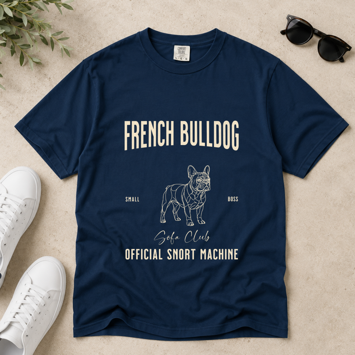 Born to Lounge – French Bulldog T-Shirt