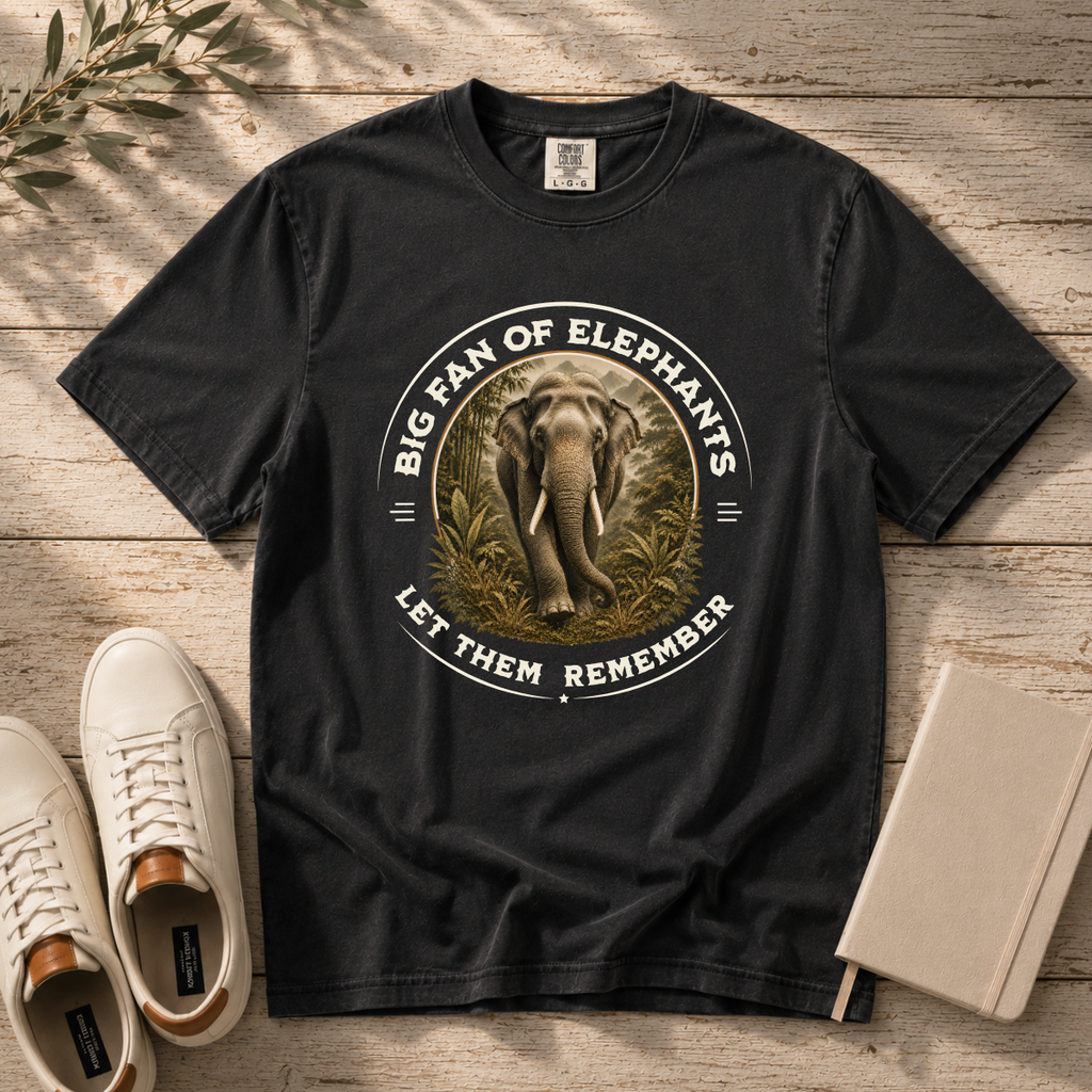Never Forget – Asian Elephant T-Shirt | Outdoors Edition