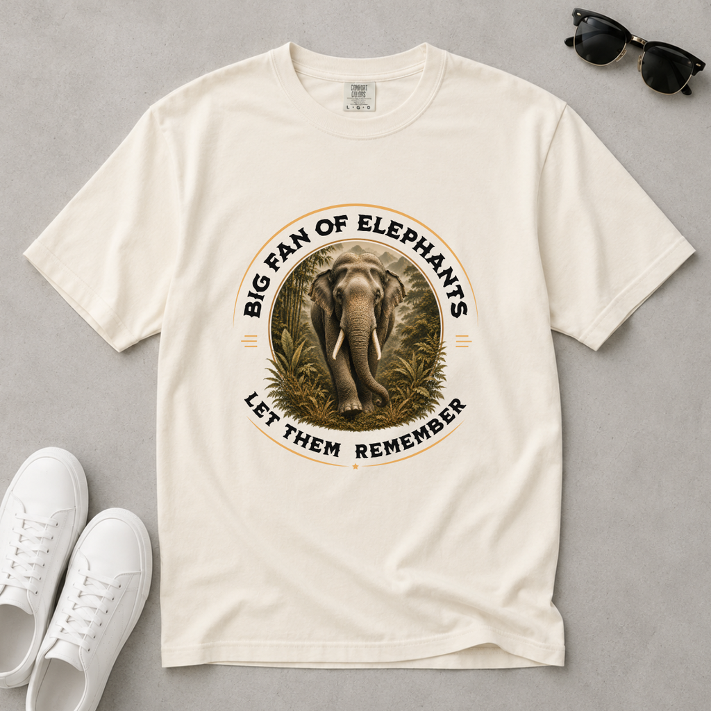 Never Forget – Asian Elephant T-Shirt | Outdoors Edition