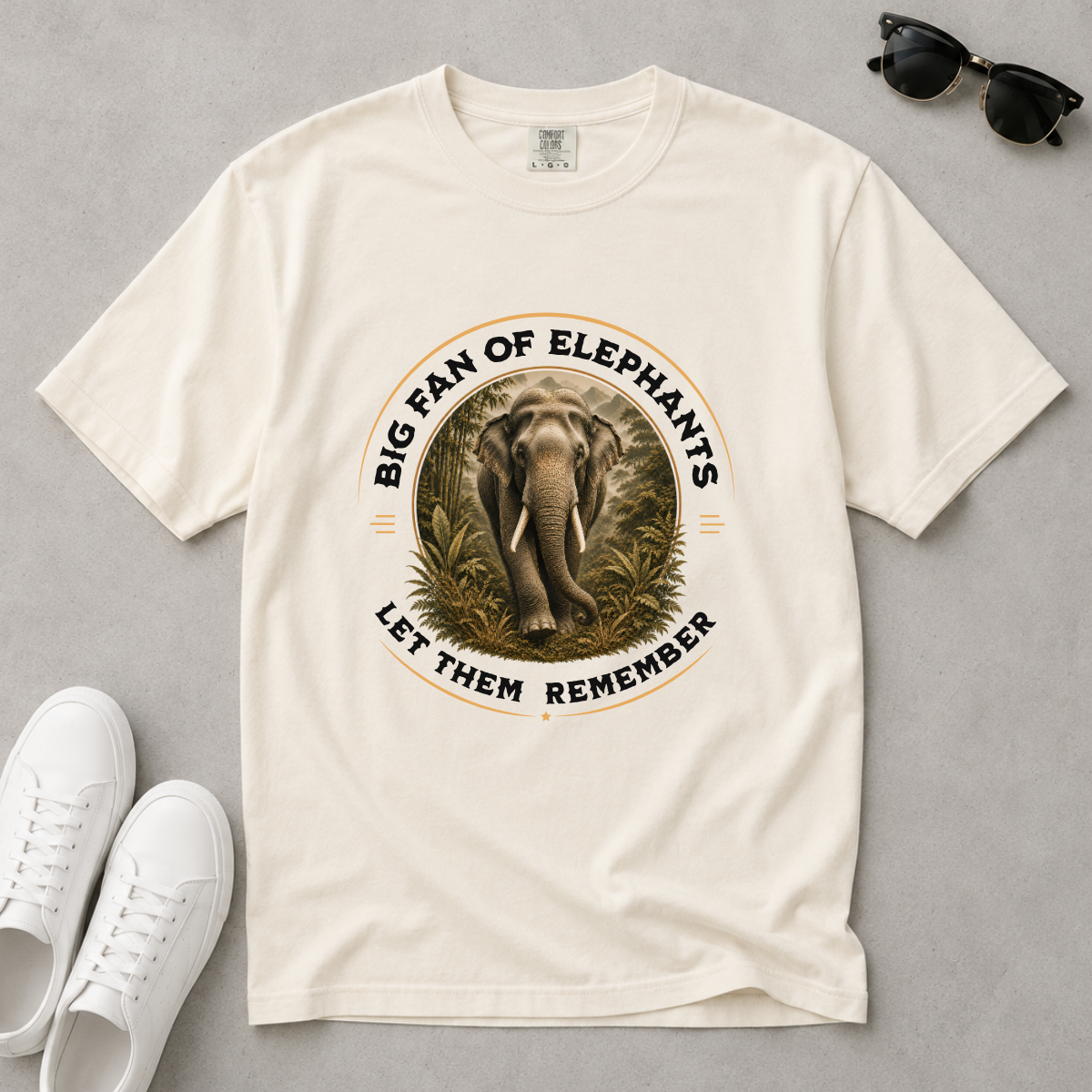 Never Forget – Asian Elephant T-Shirt | Outdoors Edition