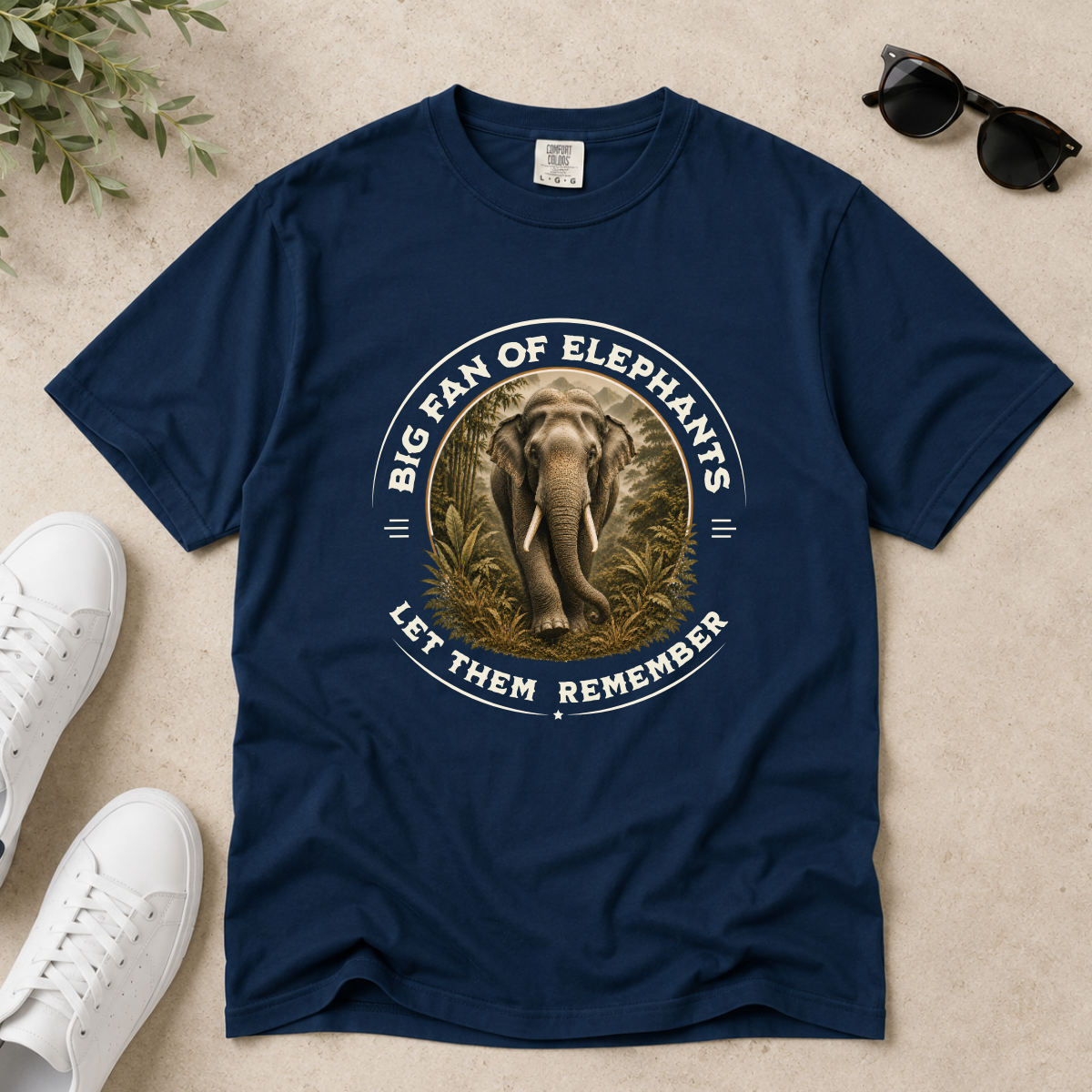 Never Forget – Asian Elephant T-Shirt | Outdoors Edition