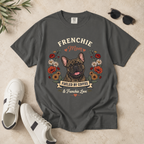Brindle French Bulldog Dog Mom T-Shirt | Fueled by Coffee & Frenchie Love