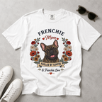 Brindle French Bulldog Dog Mom T-Shirt | Fueled by Coffee & Frenchie Love