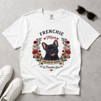 Black French Bulldog Dog Mom T-Shirt | Fueled by Coffee & Frenchie Love