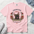 Brindle French Bulldog Dog Mom T-Shirt | Fueled by Coffee & Frenchie Love