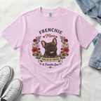 Brindle French Bulldog Dog Mom T-Shirt | Fueled by Coffee & Frenchie Love