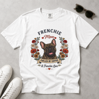 Brindle French Bulldog Dog Mom T-Shirt | Fueled by Coffee & Frenchie Love