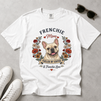 Cream French Bulldog Dog Mom T-Shirt | Fueled by Coffee & Frenchie Love