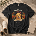 Golden Retriever Dog Mom T-Shirt | Fueled by Coffee & Golden Love