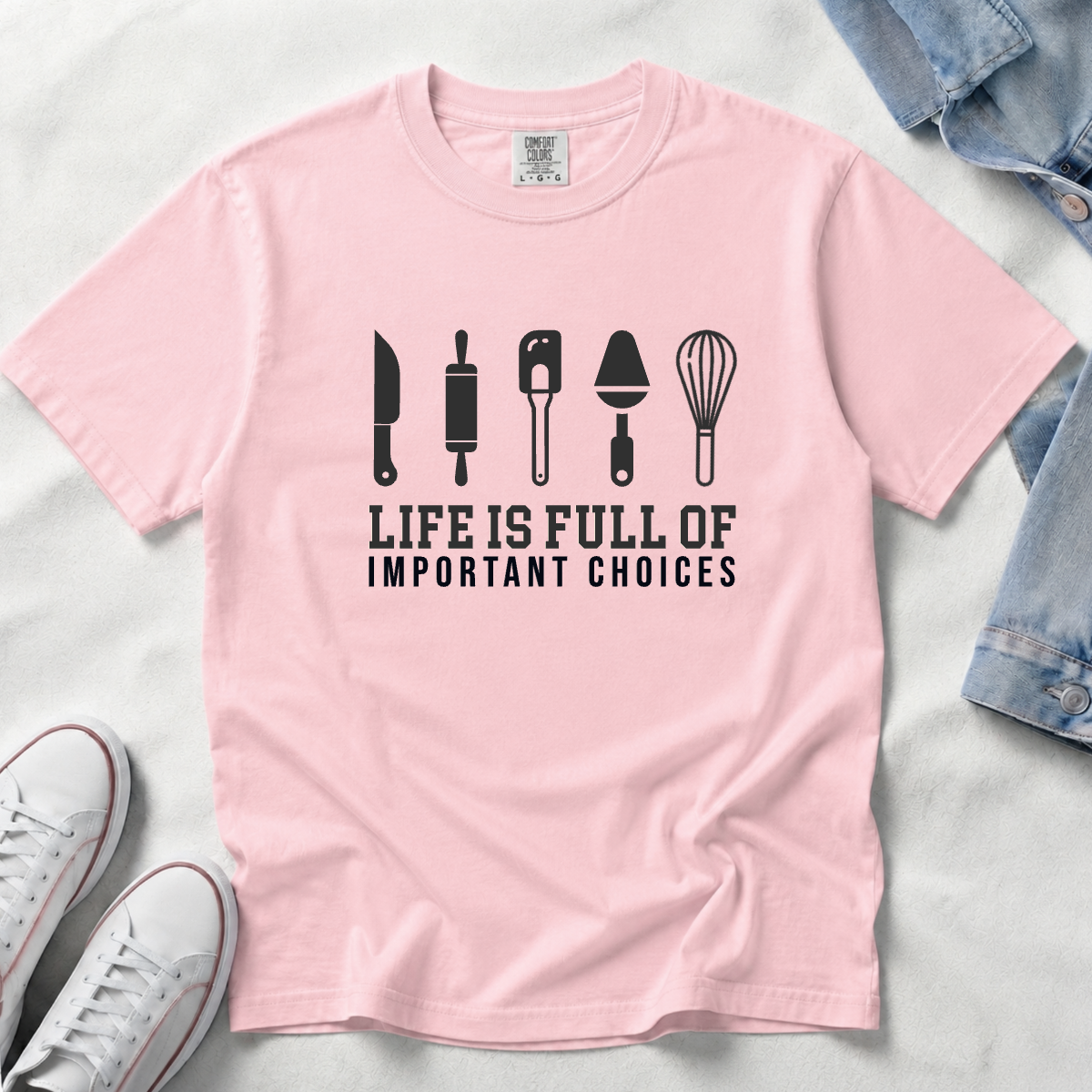 Life Is Full of Important Choices – Chef & Baker T-Shirt | Explorer Edition