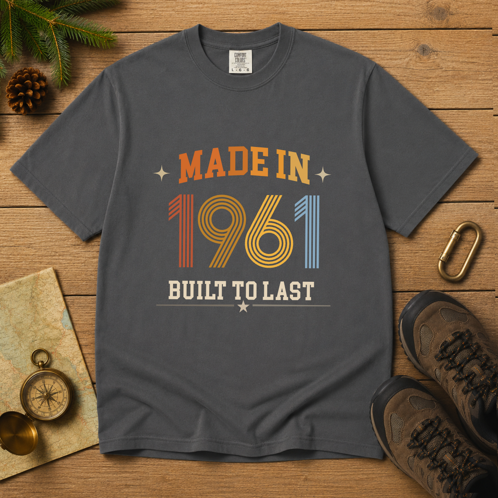 Made in 1961 – Birthday T-Shirt | Built to Last
