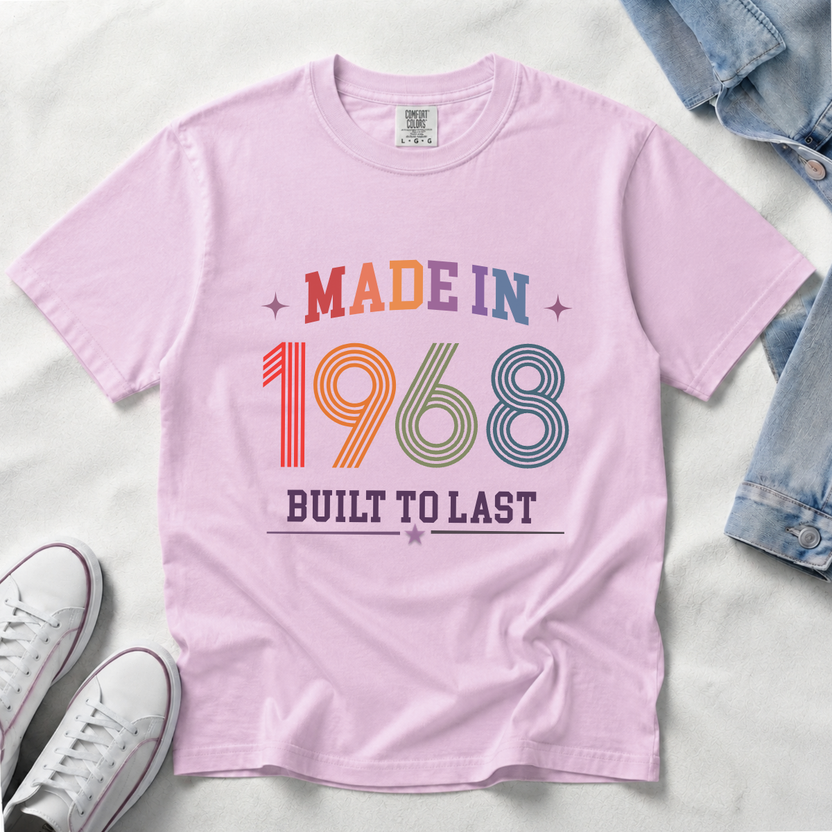 Made in 1968 – Birthday T-Shirt | Built to Last