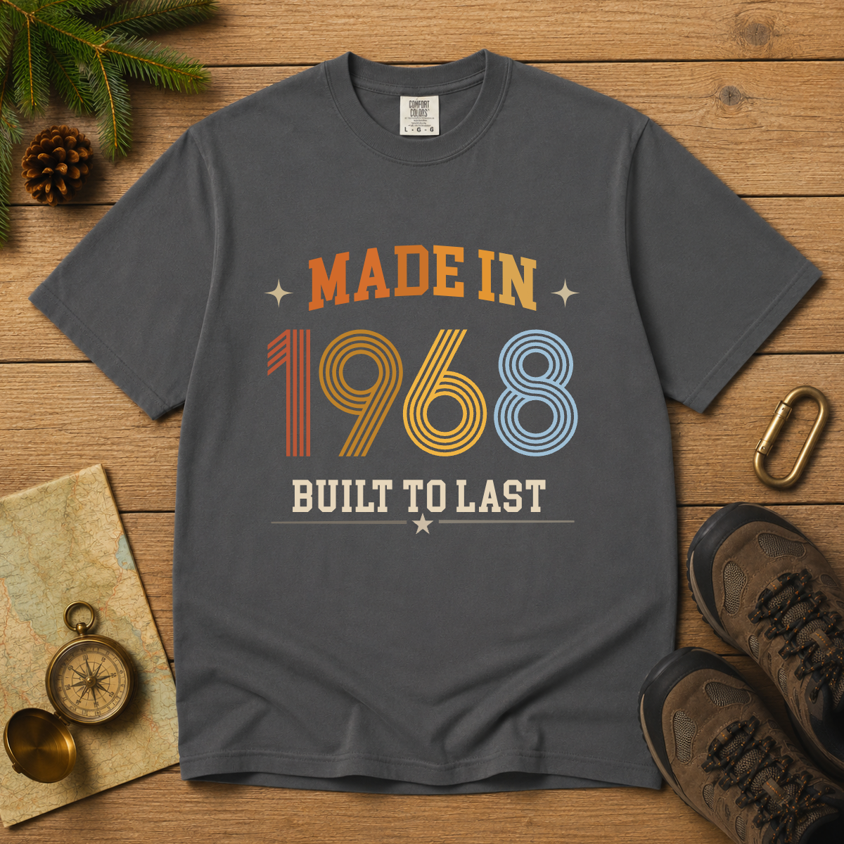 Made in 1968 – Birthday T-Shirt | Built to Last