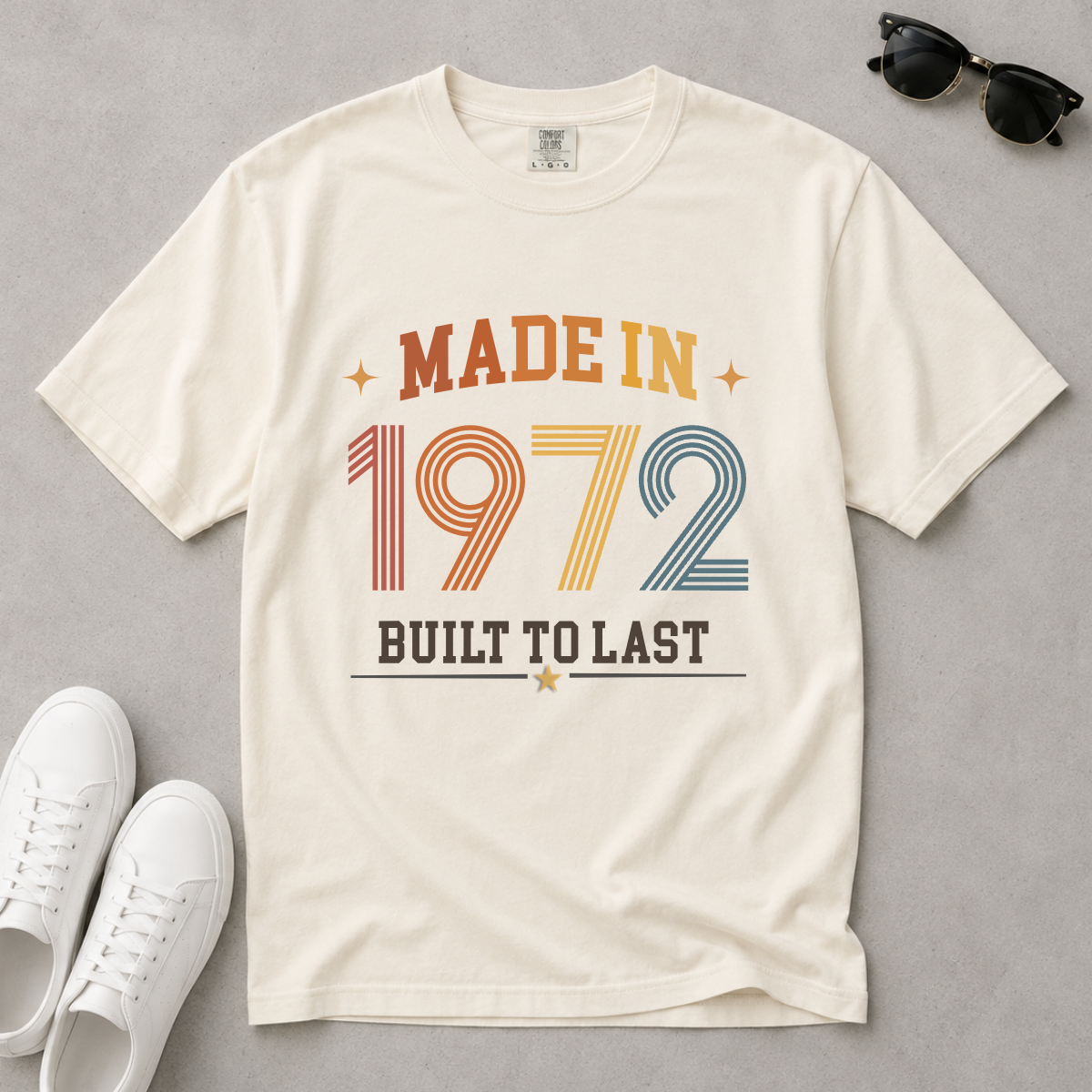 Made in 1972 – Birthday T-Shirt | Built to Last