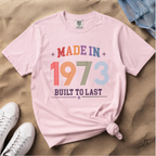 Made in 1973 – Birthday T-Shirt | Built to Last