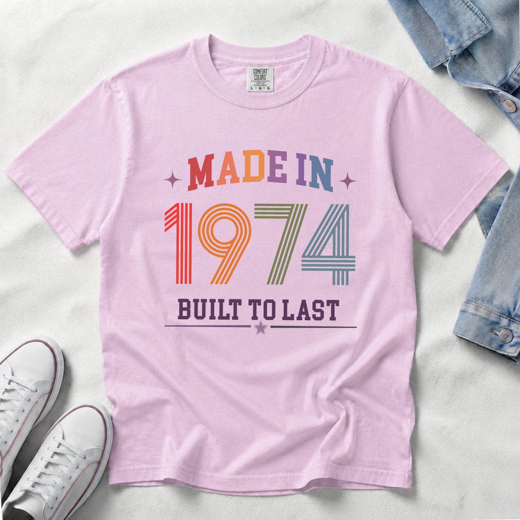 Made in 1974 – Birthday T-Shirt | Built to Last