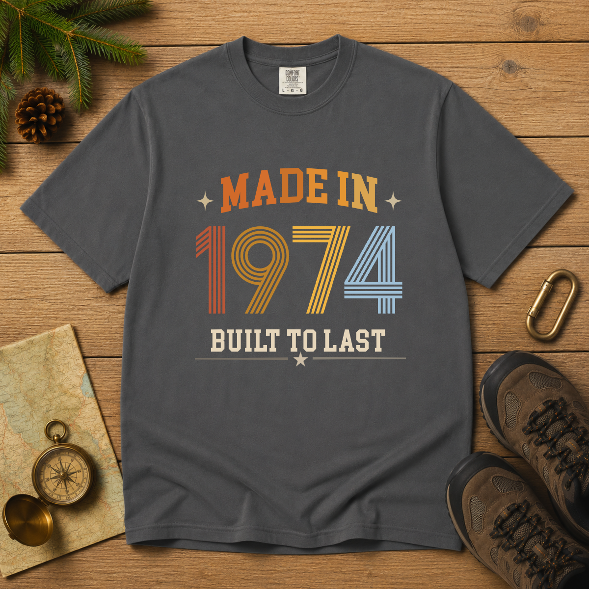 Made in 1974 – Birthday T-Shirt | Built to Last