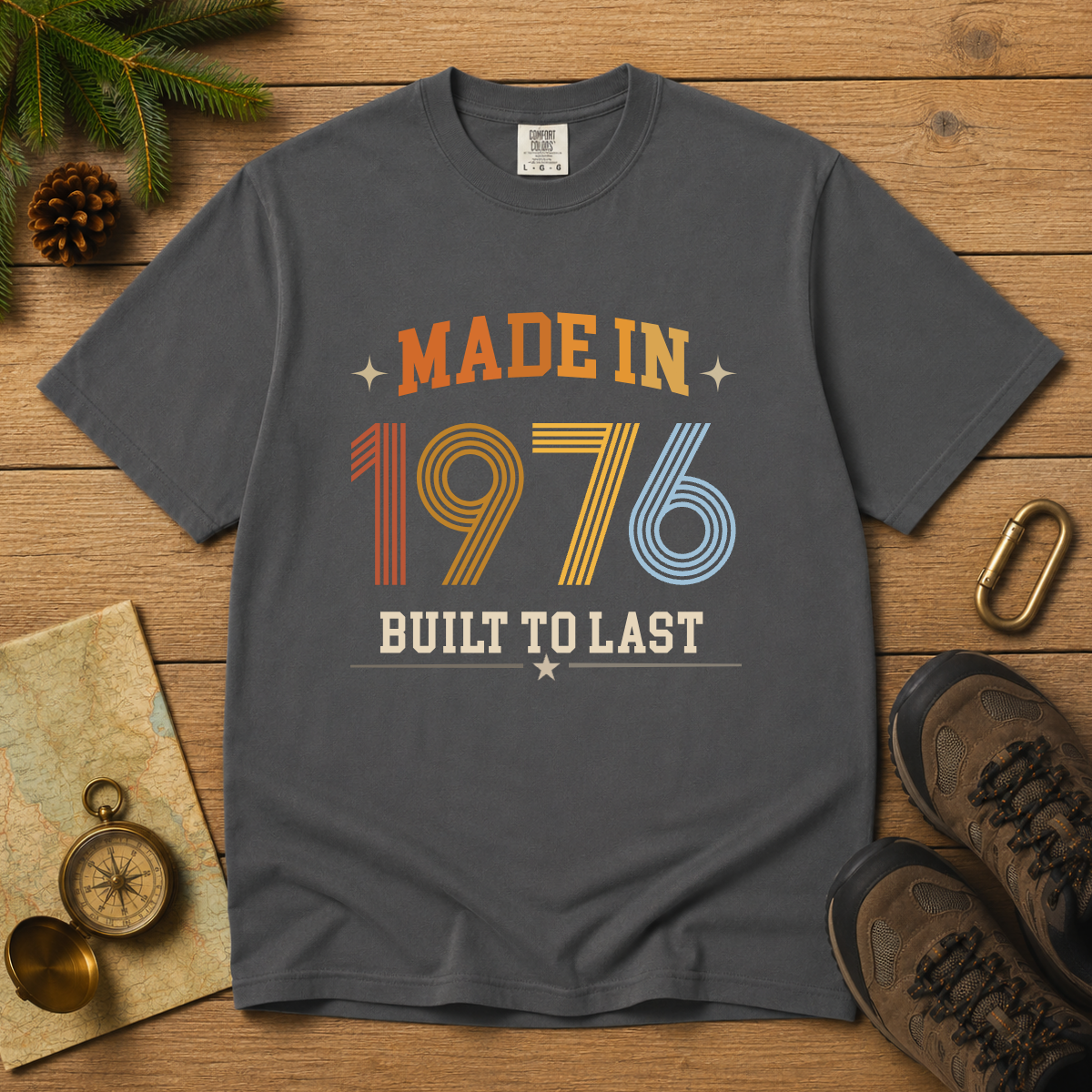 Made in 1976 – Birthday T-Shirt | Built to Last