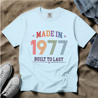 Made in 1977 – Birthday T-Shirt | Built to Last