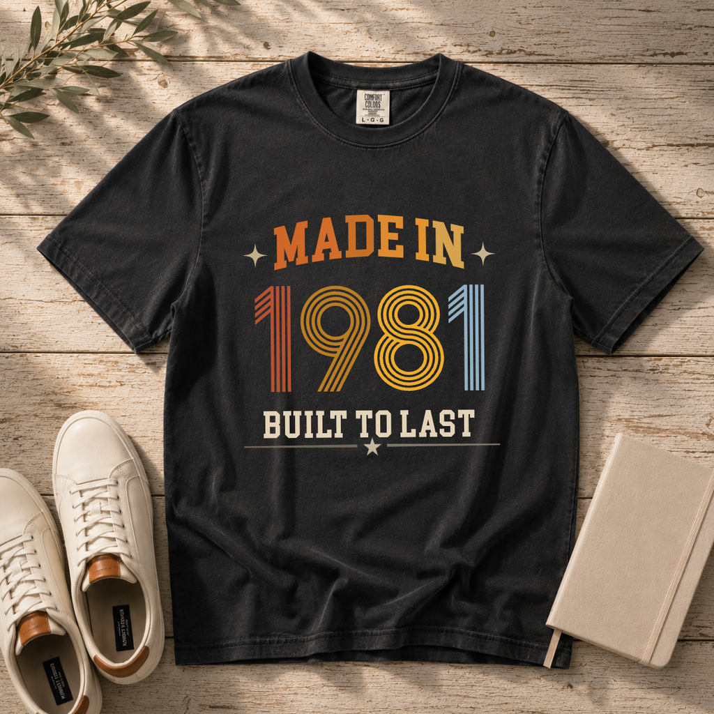 Made in 1981 – Birthday T-Shirt | Built to Last