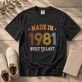 Made in 1981 – Birthday T-Shirt | Built to Last