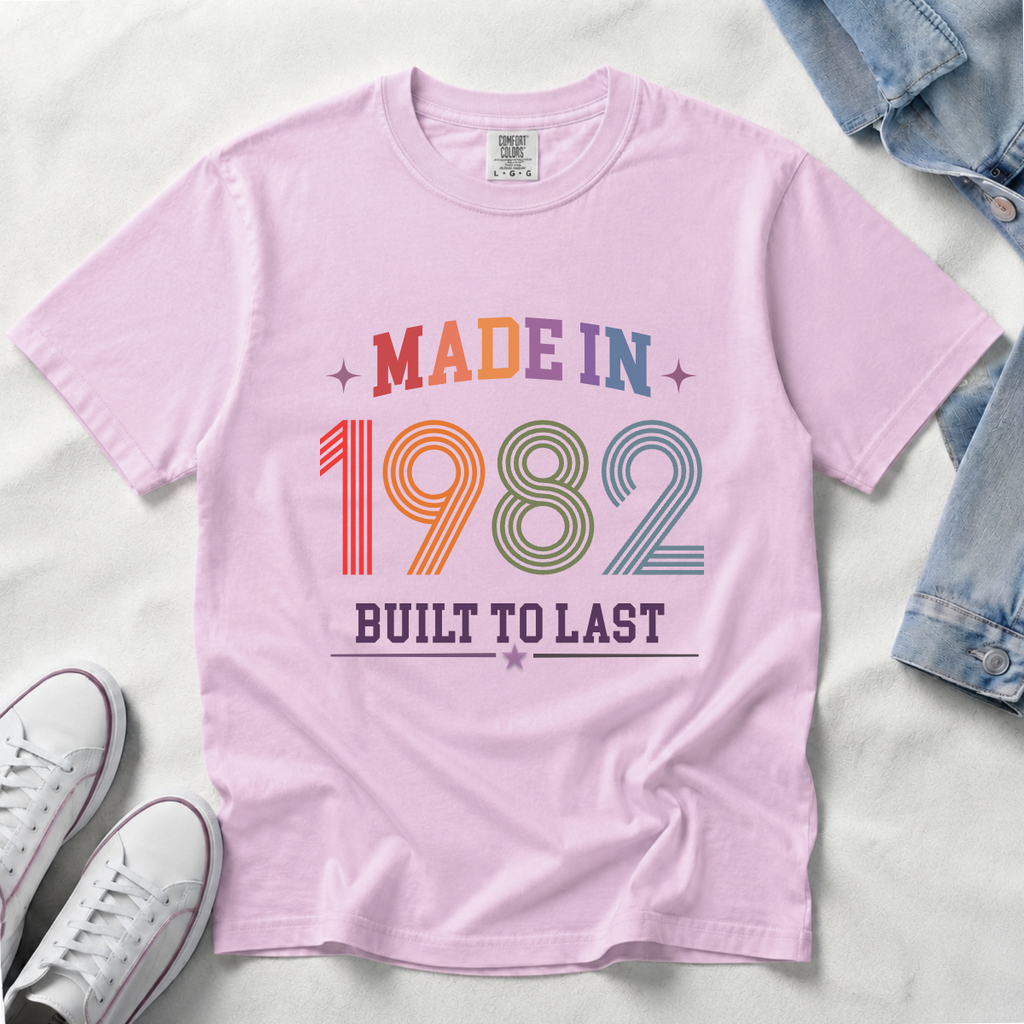 Made in 1982 – Birthday T-Shirt | Built to Last