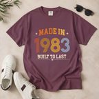 Made in 1983 – Birthday T-Shirt | Built to Last